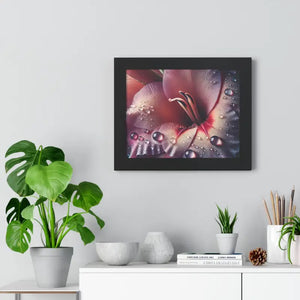Stunning Pink Lilly Gallery Canvas Framed Horizontal Poster - Dipaliz - Prints