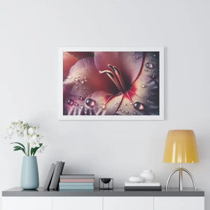 Stunning Pink Lilly Gallery Canvas Framed Horizontal Poster - Dipaliz - Prints