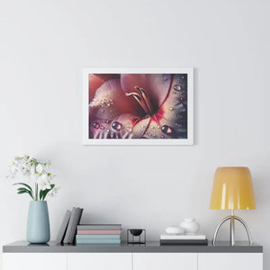 Stunning Pink Lilly Gallery Canvas Framed Horizontal Poster - Dipaliz - Prints