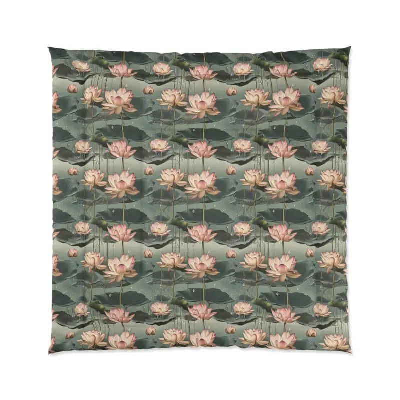 Pink Lotus Comforter - Cozy Elegant and Beautiful Bedding - Home Decor