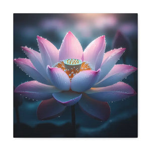 Canvas - Mesmerizing Pink Lotus Gallery Wraps - Dipaliz 16″ x / 1.25’’