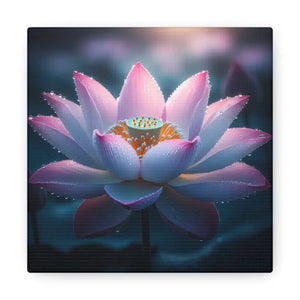 Canvas - Mesmerizing Pink Lotus Gallery Wraps - Dipaliz 6″ x / 1.25’’