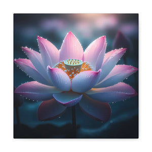 Pink Lotus Canvas – Premium Cotton Wall Art - Dipaliz - Prints
