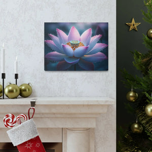 Pink Lotus Canvas – Premium Cotton Wall Art - Dipaliz - Prints