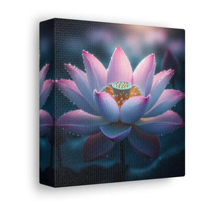 Pink Lotus Canvas – Premium Cotton Wall Art - Dipaliz - Prints
