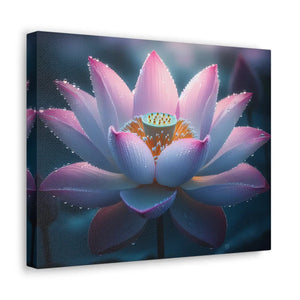 Pink Lotus Canvas – Premium Cotton Wall Art - Dipaliz - Prints