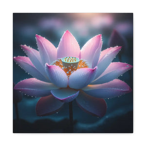Pink Lotus Canvas – Premium Cotton Wall Art - Dipaliz - Prints