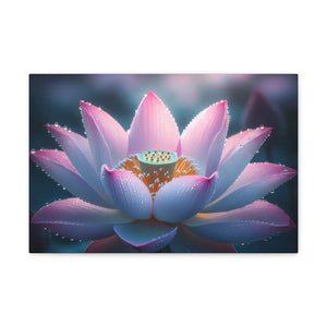 Pink Lotus Canvas – Premium Cotton Wall Art - Dipaliz - Prints