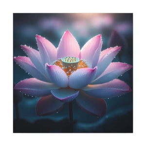 Pink Lotus Canvas – Premium Cotton Wall Art - Dipaliz - Prints