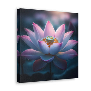 Pink Lotus Canvas – Premium Cotton Wall Art - Dipaliz - Prints