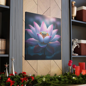 Pink Lotus Canvas – Premium Cotton Wall Art - Dipaliz - Prints
