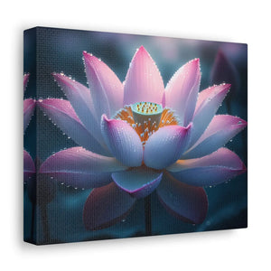 Pink Lotus Canvas – Premium Cotton Wall Art - Dipaliz - Prints