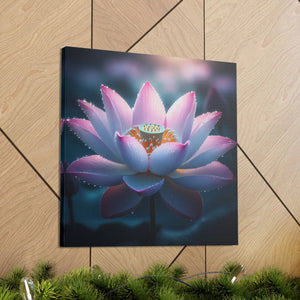Pink Lotus Canvas – Premium Cotton Wall Art - Dipaliz - Prints