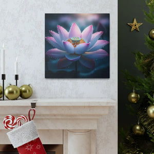 Pink Lotus Canvas – Premium Cotton Wall Art - Dipaliz - Prints