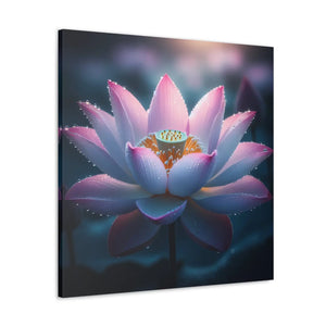 Pink Lotus Canvas – Premium Cotton Wall Art - Dipaliz - Prints