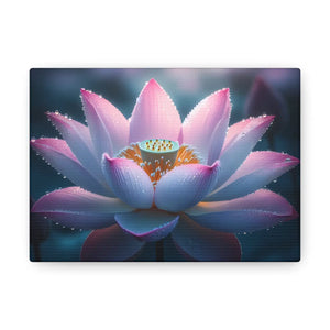 Pink Lotus Canvas – Premium Cotton Wall Art - Dipaliz - Prints