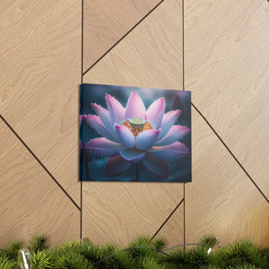 Pink Lotus Canvas – Premium Cotton Wall Art - Dipaliz - Prints