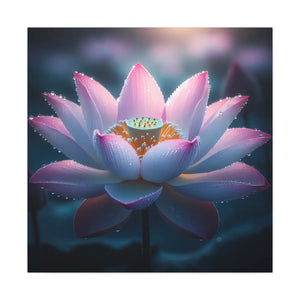 Pink Lotus Canvas – Premium Cotton Wall Art - Dipaliz - Prints
