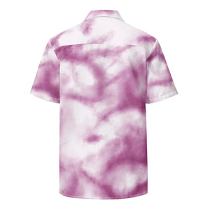 Unisex Floral Pattern Button Shirt - Pink Marble - Dipaliz - Shirts