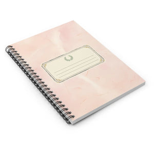 Pink Marble Spiral Notebook - Vintage Ruled Journal - Dipaliz - Journals