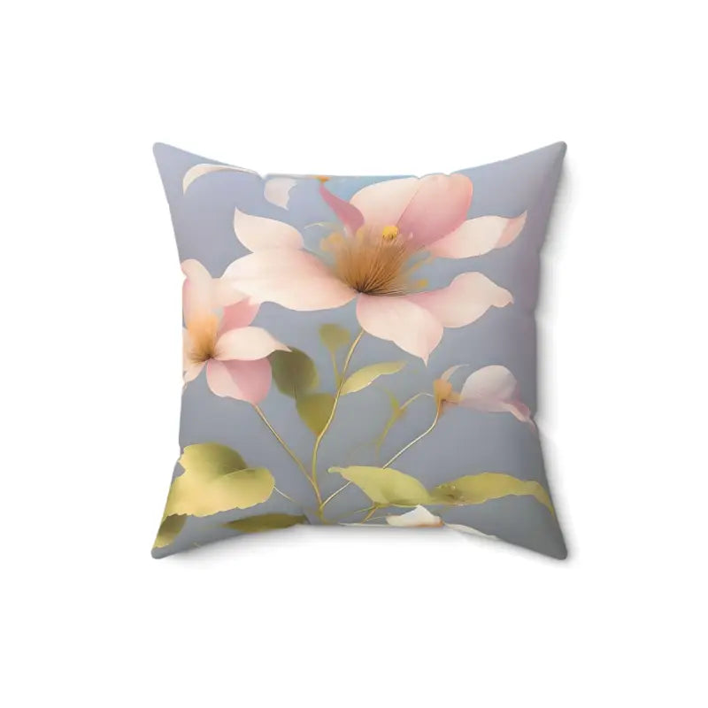 Pink Morning Glory Pillow: your Sofa’s New Best Friend - 16’’ × Home Decor