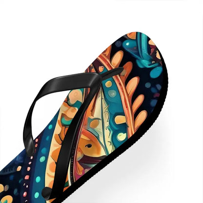 Turn Heads in Pink Paisley Unisex Flip Flops - Shoes