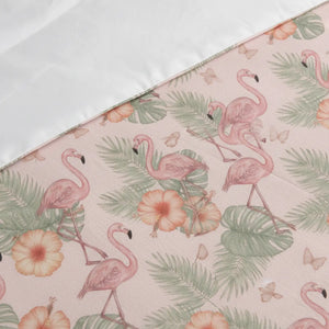 Pink Pastel Rose Floral Cotton Bed Set - Dipaliz - Bedding Sets