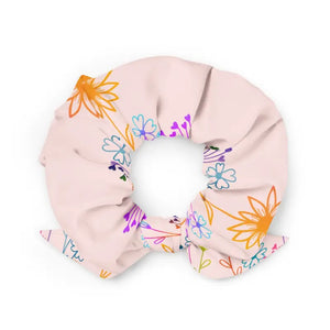 Recycled Scrunchie one Size Pink Women’s Fashion Hair Tie - Dipaliz - Ponytail Holders