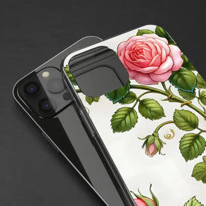 Stylish Pink Rose Clear Case Chic Phone Protection by Dipaliz - Mobile Cases