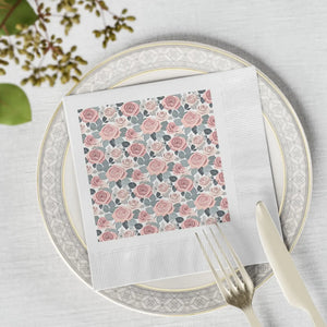 Fancy Pants Coin-edge Napkins - Distinctive Coined Edge Borders - Dipaliz - 6.5’’ x / White / 100 Pcs - Home Decor