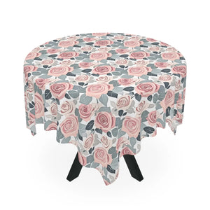 Elegant Pink Rose Tablecloth – Stylish One-sided Print - Dipaliz - Tablecloths