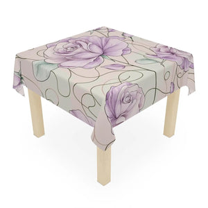 Pink Rose Tablecloth – Durable Polyester - Dipaliz - Tablecloths