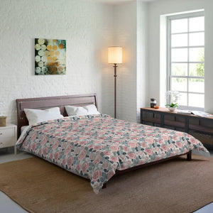 Pink Roses Comforter – Transform Chilly Nights - Dipaliz - Quilts & Comforters