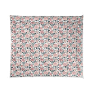 Pink Roses Comforter – Transform Chilly Nights - Dipaliz - Quilts & Comforters