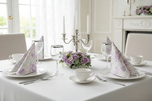 Rose Petal Elegance Cloth Napkins – 100% Polyester - Dipaliz