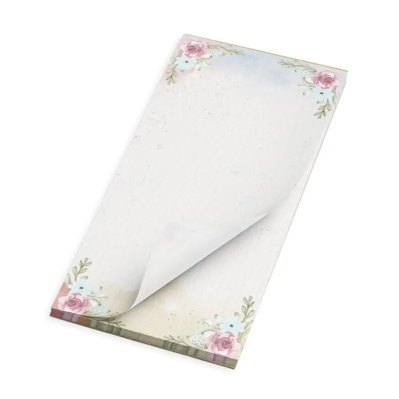 Notepads with Pink Roses: Perfect for Lists & Plans!