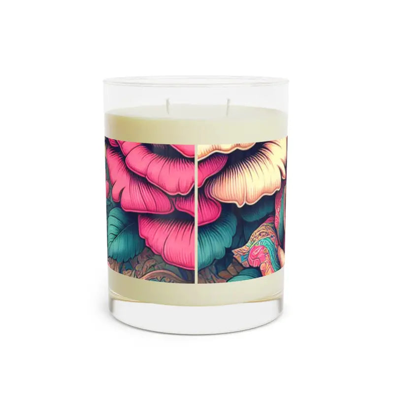 Experience Serenity with Pink Roses Scented Candle - Home Decor