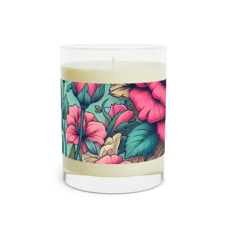 Experience Serenity with Pink Roses Scented Candle - Home Decor