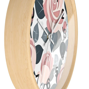 Pink Roses Wall Clock – Premium Materials - Dipaliz - Clocks