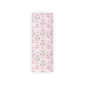 Snowman Gift Wrap Pink Holiday Paper - Dipaliz - 28’’ x 79’’ / Satin - Wrapping