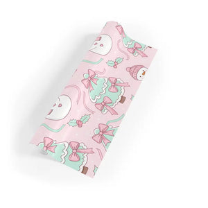 Snowman Gift Wrap Pink Holiday Paper - Dipaliz - Wrapping