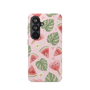 Pink Watermelon Pattern Phone Case, Impact‑resistant Magnetic Protective Cover - Mobile Cases