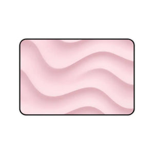 Pink Wave Desk Mat - Soft Pastel Workspace Mousepad - Dipaliz - Computer Accessories