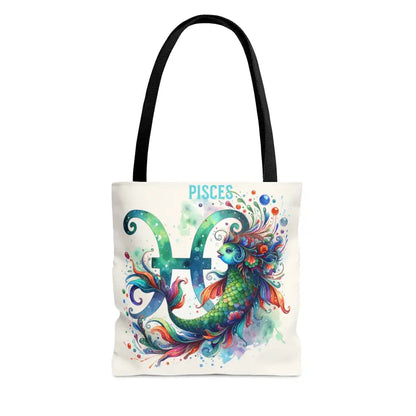 Dive Into Pisces Vibes with this Starry-eyed Aop Tote Bag - Bags