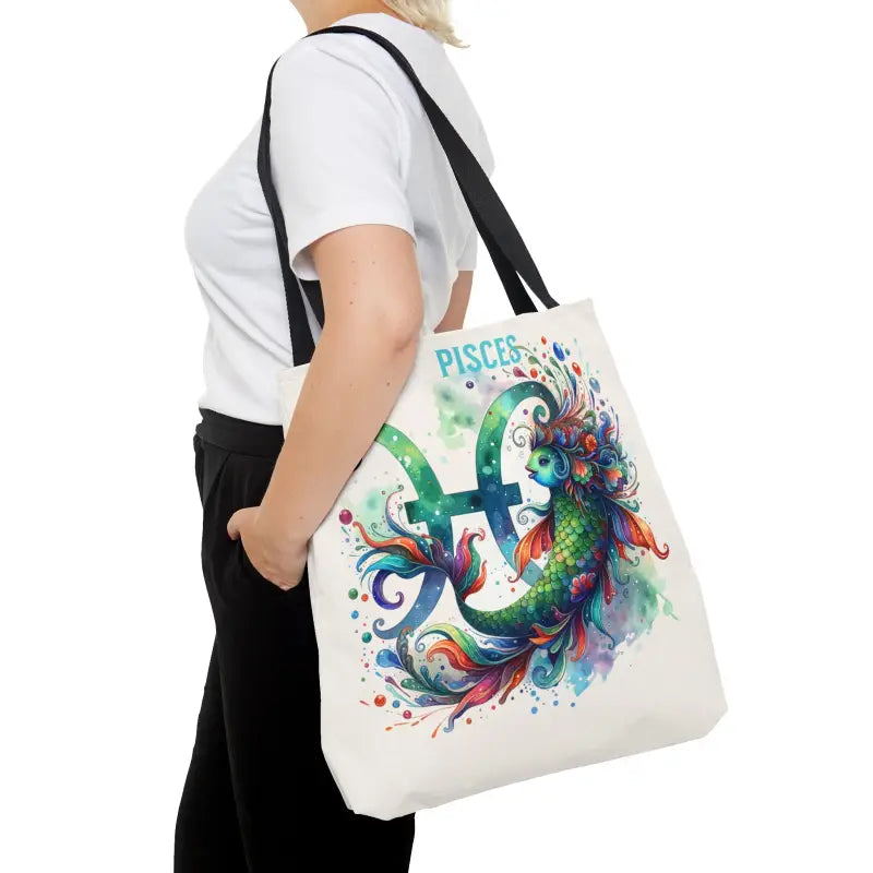 Dive Into Pisces Vibes with this Starry-eyed Aop Tote Bag - Large Bags