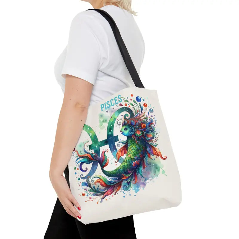 Dive Into Pisces Vibes with this Starry-eyed Aop Tote Bag - Medium Bags