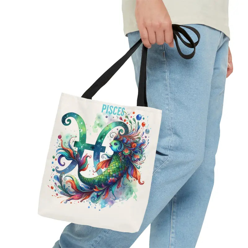 Dive Into Pisces Vibes with this Starry-eyed Aop Tote Bag - Small Bags