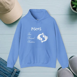 Pisces Zodiac Hoodie — Cozy Star Sign Sweatshirt - Carolina Blue / s - Hoodies