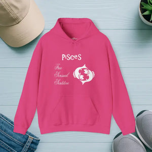 Pisces Zodiac Hoodie — Cozy Star Sign Sweatshirt - Heliconia / s - Hoodies