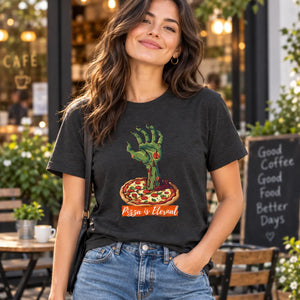 Dipaliz zombie hand pizza tee eternal style cotton t-shirt - t-shirts